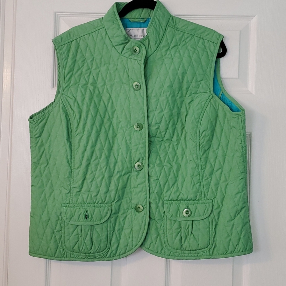 Woman's green lightweight vest
